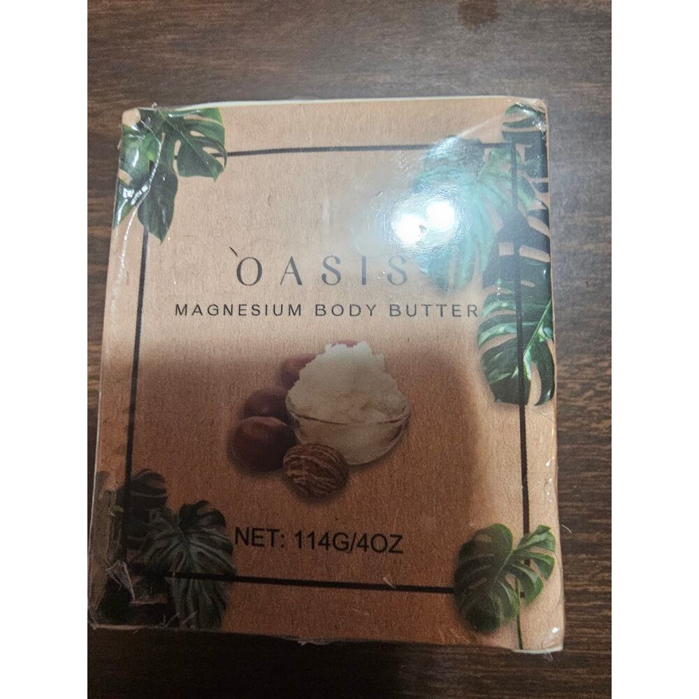 Oasis Magnesium Body Butter 4oz / 114g Sealed Exp 11/2027